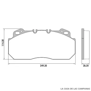 PD-112 PASTILLAS DE FRENO DELANTERO, TRASERO