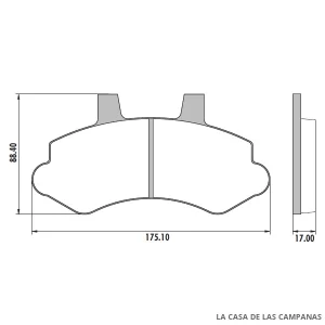 PD-113 PASTILLAS DE FRENO DELANTERO