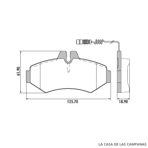 PD-118A PASTILLAS DE FRENO TRASERO