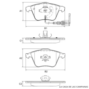 PD-1232-B PASTILLAS DE FRENO DELANTERO
