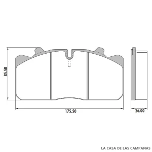 PD-124 PASTILLAS DE FRENO DELANTERO, TRASERO