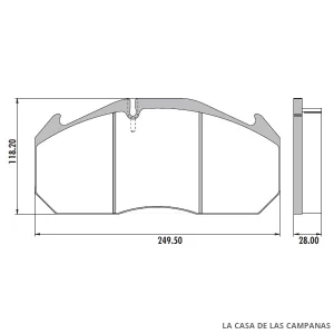 PD-125 PASTILLAS DE FRENO DELANTERO, TRASERO