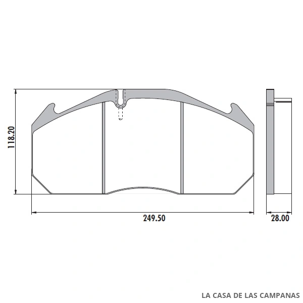 PD-125 PASTILLAS DE FRENO DELANTERO, TRASERO