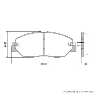 PD-1287 PASTILLAS DE FRENO DELANTERO
