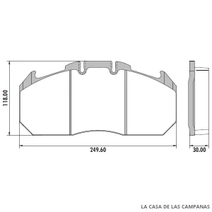PD-129 PASTILLAS DE FRENO DELANTERO, TRASERO