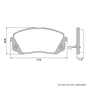 PD-1296 PASTILLAS DE FRENO DELANTERO