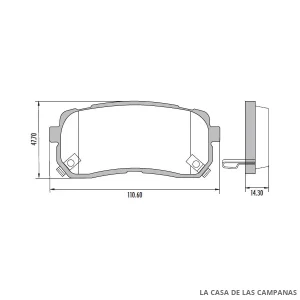 PD-1299 PASTILLAS DE FRENO TRASERO