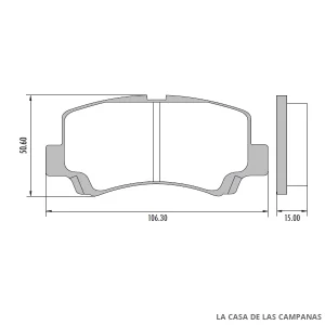 PD-1330 PASTILLAS DE FRENO DELANTERO