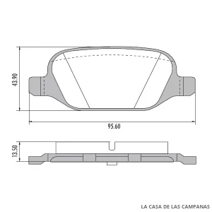 PD-1331 PASTILLAS DE FRENO TRASERO