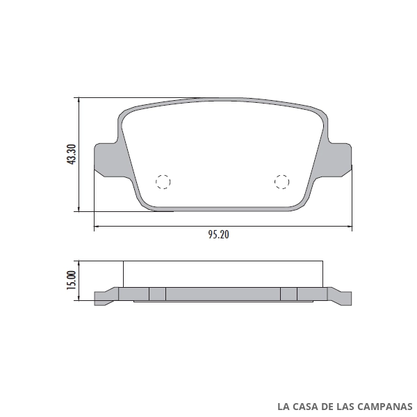 PD-1332 PASTILLAS DE FRENO TRASERO