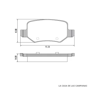 PD-1333 PASTILLAS DE FRENO TRASERO