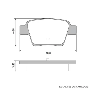 PD-1335 PASTILLAS DE FRENO TRASERO