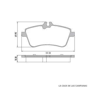 PD-1344 PASTILLAS DE FRENO DELANTERO