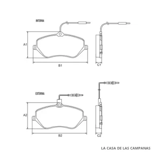 PD-1345-E PASTILLAS DE FRENO DELANTERO
