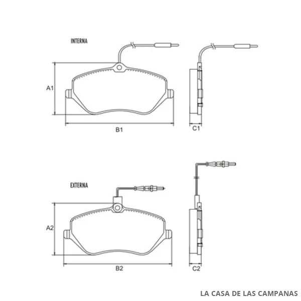 PD-1345-E PASTILLAS DE FRENO DELANTERO