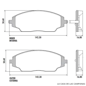 PD-1347 PASTILLAS DE FRENO DELANTERO