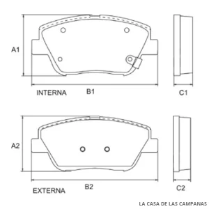 PD-1351 PASTILLAS DE FRENO DELANTERO