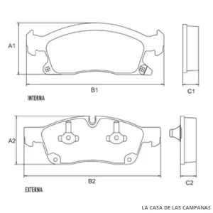 PD-1354 PASTILLAS DE FRENO DELANTERO