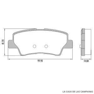 PD-1356 PASTILLAS DE FRENO TRASERO