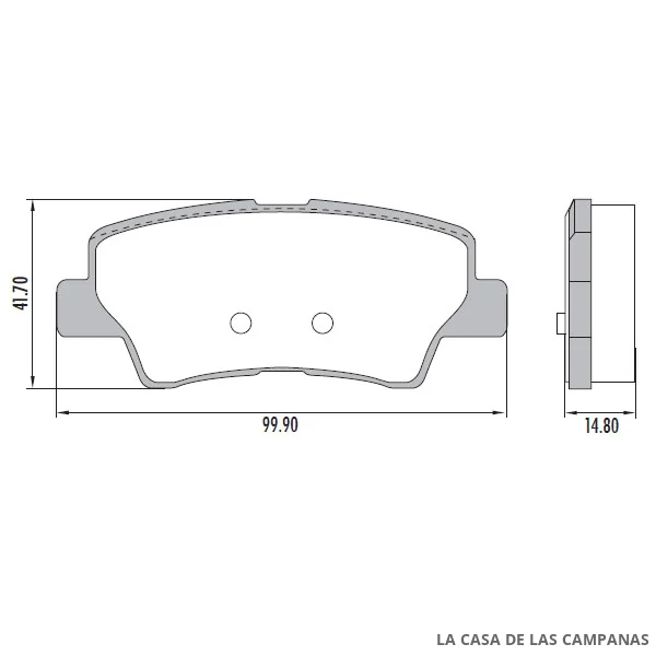 PD-1356 PASTILLAS DE FRENO TRASERO
