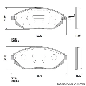 PD-1364 PASTILLAS DE FRENO DELANTERO