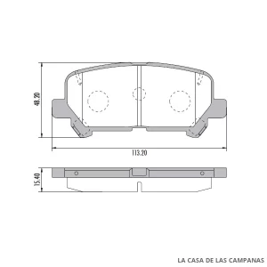 PD-1407 PASTILLAS DE FRENO TRASERO