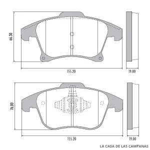 PD-1432 PASTILLAS DE FRENO DELANTERO