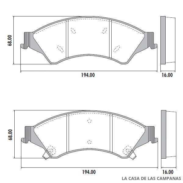 PD-1434 PASTILLAS DE FRENO DELANTERO