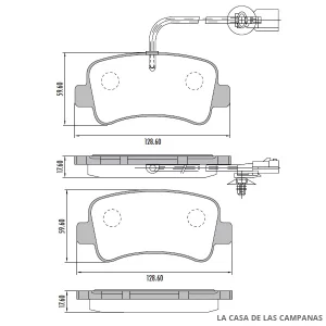 PD-1440B PASTILLAS DE FRENO TRASERO