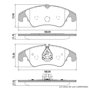 PD-1455 PASTILLAS DE FRENO DELANTERO