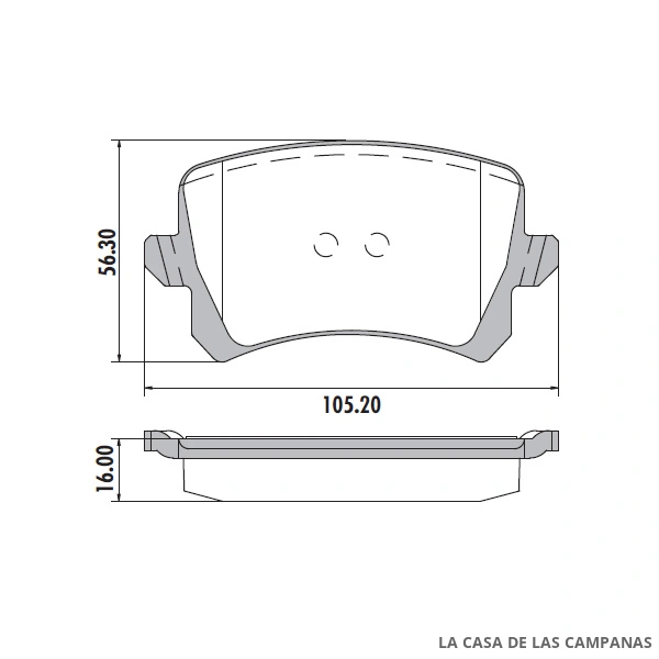 PD-1456 PASTILLAS DE FRENO TRASERO