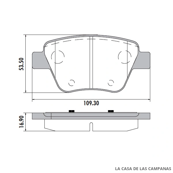 PD-1465 PASTILLAS DE FRENO TRASERO