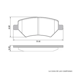 PD-1469 PASTILLAS DE FRENO DELANTERO