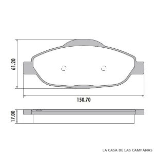 PD-1470 PASTILLAS DE FRENO DELANTERO