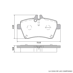 PD-1476 PASTILLAS DE FRENO DELANTERO