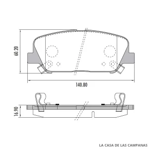 PD-1497 PASTILLAS DE FRENO DELANTERO