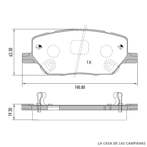 PD-1512 PASTILLAS DE FRENO DELANTERO