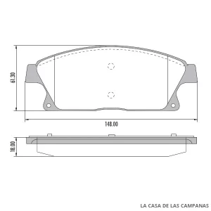 PD-1514 PASTILLAS DE FRENO DELANTERO