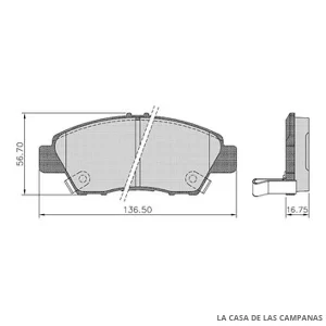 PD-1528 PASTILLAS DE FRENO DELANTERO