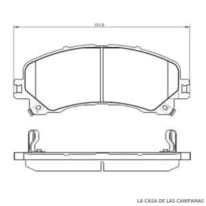 PD-1533 PASTILLAS DE FRENO DELANTERO