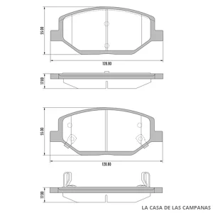 PD-1535 PASTILLAS DE FRENO DELANTERO