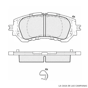PD-1537 PASTILLAS DE FRENO DELANTERO