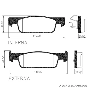PD-1540 PASTILLAS DE FRENO DELANTERO