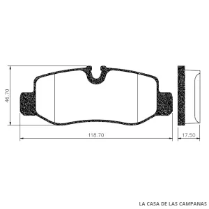 PD-1542 PASTILLAS DE FRENO TRASERO
