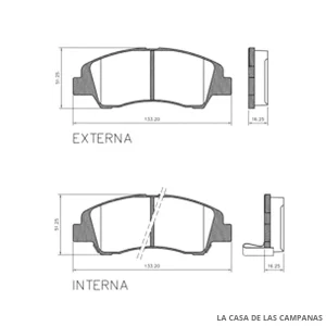 PD-1545 PASTILLAS DE FRENO DELANTERO