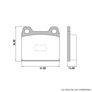 PD-16 PASTILLAS DE FRENO DELANTERO