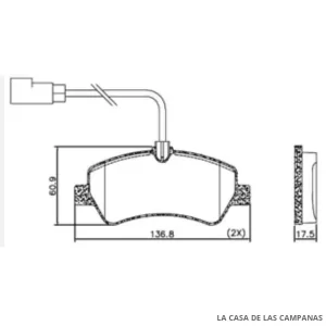PD-1603-A PASTILLAS DE FRENO TRASERO