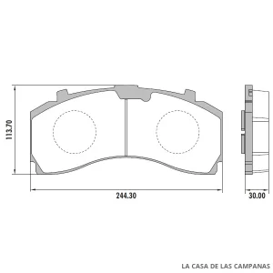PD-205 PASTILLAS DE FRENO DELANTERO