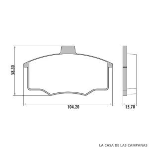 PD-22 PASTILLAS DE FRENO DELANTERO