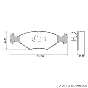 PD-23 PASTILLAS DE FRENO DELANTERO